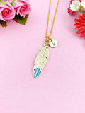 Feather Charm Gold Necklace, N5195