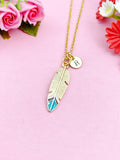 Feather Charm Gold Necklace, N5195