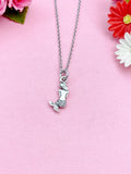 Mermaid Charm Silver Necklace, N3128