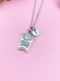 Fries Charm Silver Necklace Gift, N1516C