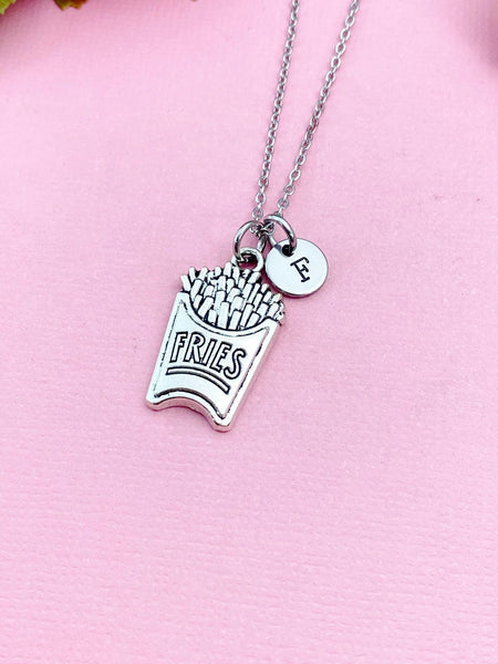 Fries Charm Silver Necklace Gift, N1516C