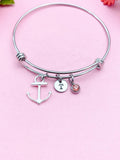 Anchor Charm Silver Bracelet, N866A