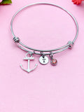 Anchor Charm Silver Bracelet, N866A