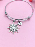 Sun Bracelet, Sun Charm, Sun Jewelry Gift, N4593
