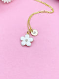 Flower Charm Gold Necklace, N1956W