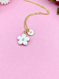 Flower Charm Gold Necklace, N1956W