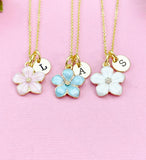 Flower Charm Gold Necklace, N1956M
