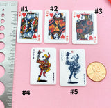 Ace of Heart Poker Keychain, Play Card Option, N6077H