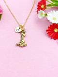 Giraffe Charm Gold Necklace, N427