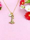 Giraffe Charm Gold Necklace, N427