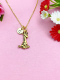 Giraffe Charm Gold Necklace, N427