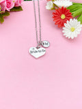 Bride to Be Charm Silver Necklace, N6078