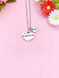 Bride to Be Charm Silver Necklace, N6078