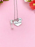 Bride to Be Champagne Glass Necklace, Goblet Wine Glass Necklace, N6078A