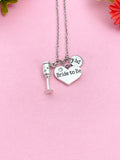 Bride to Be Champagne Glass Necklace, Goblet Wine Glass Necklace, N6078A