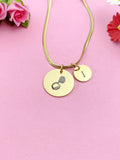 Sousaphone Charm Necklace, Silver or Gold Stainless Steel Musician Necklace, D492