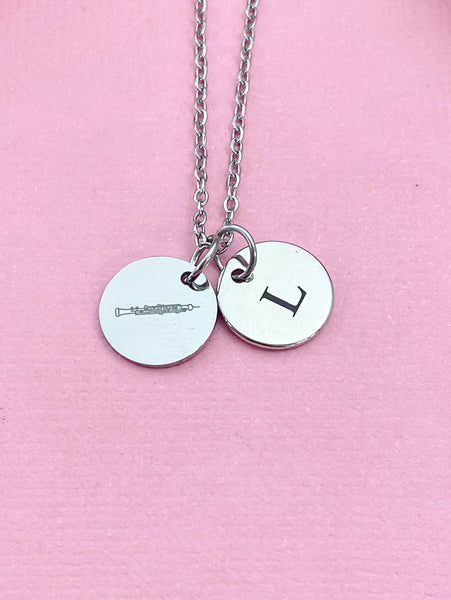 Oboe Charm Necklace Music Instrument School Marching Band Gifts Idea, D508