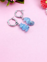 Aquamarine Earrings, Natural Gemstone Jewelry, N3972