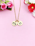 Gold Football Necklace, D209