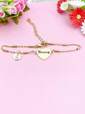Ninang Bracelet, Gold Ninang Bracelet, Ninang Godmother Jewelry, Ninang Gift, D276A
