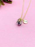 Dalmatian Jasper Necklace, Natural Gemstone Jewelry N2806