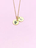 Scorpio Scorpion, Silver or Gold Scorpio Scorpion Charm Necklace, D483A