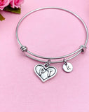 Physical Therapist Bracelet, PT Heart Charm, Physical Therapist Jewelry Gifts, N4572