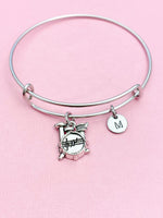 Drum Set Charm Bracelet, Music Instrument Charm, Music Gift, N4787A