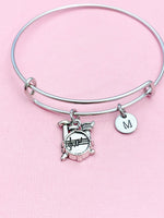Drum Set Charm Bracelet, Music Instrument Charm, Music Gift, N4787A
