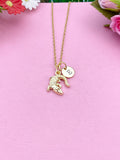 Silver or Gold Alligator Necklace, Crocodile Necklace, Personalized Customized Jewelry, N5400Z