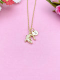 Silver or Gold Alligator Necklace, Crocodile Necklace, Personalized Customized Jewelry, N5400Z