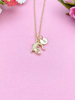 Silver or Gold Alligator Necklace, Crocodile Necklace, Personalized Customized Jewelry, N5400Z