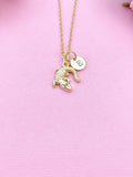 Silver or Gold Alligator Necklace, Crocodile Necklace, Personalized Customized Jewelry, N5400Z