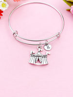 Circus Tent Charm Bracelet, Summer, Festival, Fair, N1949