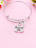 Circus Tent Charm Bracelet, Summer, Festival, Fair, N1949