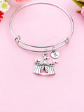 Circus Tent Charm Bracelet, Summer, Festival, Fair, N1949