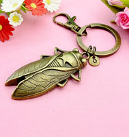 Cicada Charm Keychain, Insect, Bug, N1922