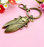Cicada Charm Keychain, Insect, Bug, N1922