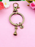 Rook Castle Chess Pieces Bronze Keychain, N1745A