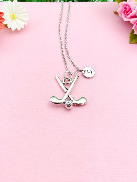 Golf Club Necklace, Golf Charm Necklace, Golf Club Gift, Grandpa Gift, Golfing Gift, Fathers Day Golf, N 1770