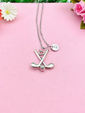 Golf Club Necklace, Golf Charm Necklace, Golf Club Gift, Grandpa Gift, Golfing Gift, Fathers Day Golf, N 1770