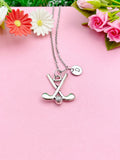 Golf Club Necklace, Golf Charm Necklace, Golf Club Gift, Grandpa Gift, Golfing Gift, Fathers Day Golf, N 1770