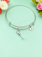 Champagne Glass Goblet Wine Cup Charm Bracelet, N5130
