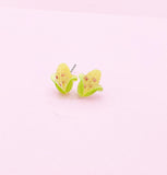Corn Cob Silver Stud Earrings, Surgical Stainless Steel, N6065