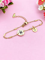Compass Charm Bracelet, Graduation Gift, D454
