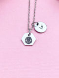 Leo Lion Charm Necklace, Silver Necklace, D520