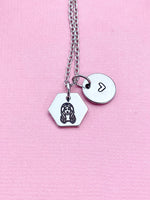 Virgo Maiden Charm Necklace, Silver Necklace, D521