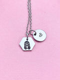 Virgo Maiden Charm Necklace, Silver Necklace, D521