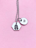 Virgo Maiden Charm Necklace, Silver Necklace, D521