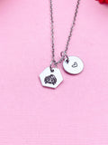 Cancer Crab Charm Necklace, Silver Necklace, D523